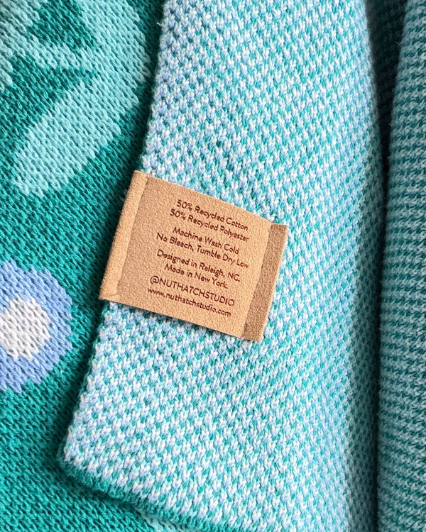 Dog Park Throw Blanket - Jade