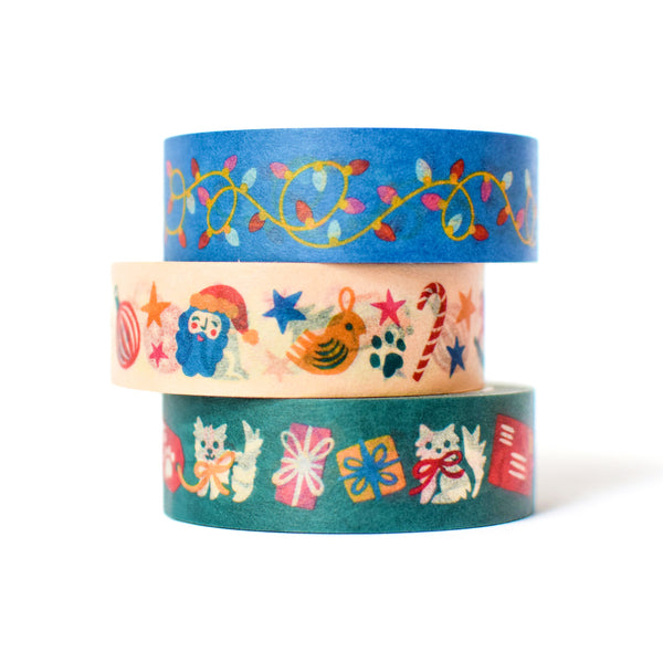 Merry Pets Christmas Washi Tape Set