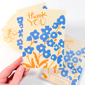 Floral Thank You Postcard Set