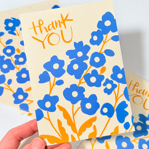 Floral Thank You Postcard Set