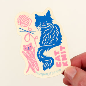 "Cat Knit" Sticker