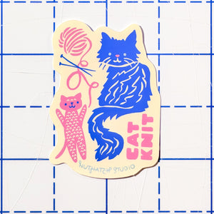"Cat Knit" Sticker