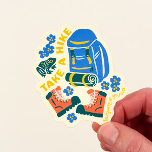 "Take a Hike" Sticker