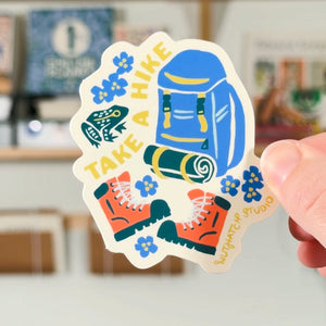 "Take a Hike" Sticker