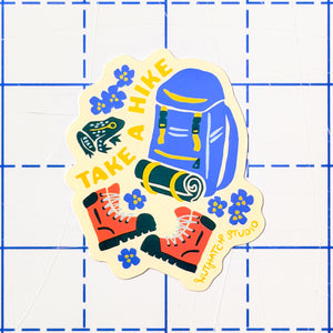 "Take a Hike" Sticker