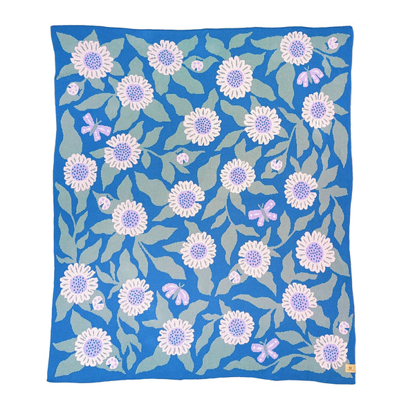 Butterfly Garden Throw Blanket - Lake