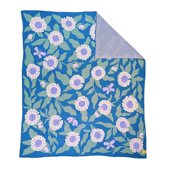 Butterfly Garden Throw Blanket - Lake