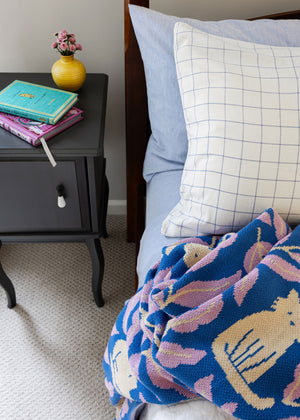 Cat Club Throw Blanket - Lake