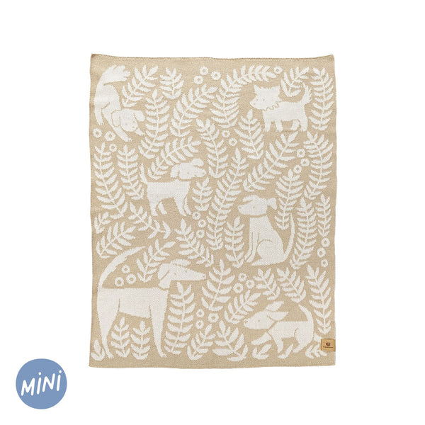 Dog Park Baby Blanket - Cream