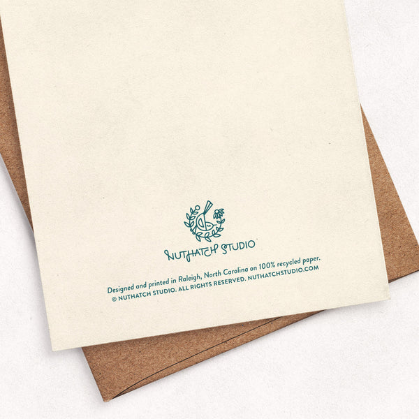 Birds & Winterberry Christmas Card