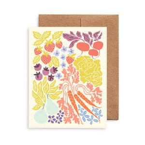 Farmers Market greeting card by Nuthatch Studio