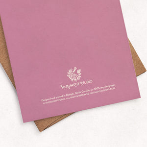 Pansy Garden Thank You Card