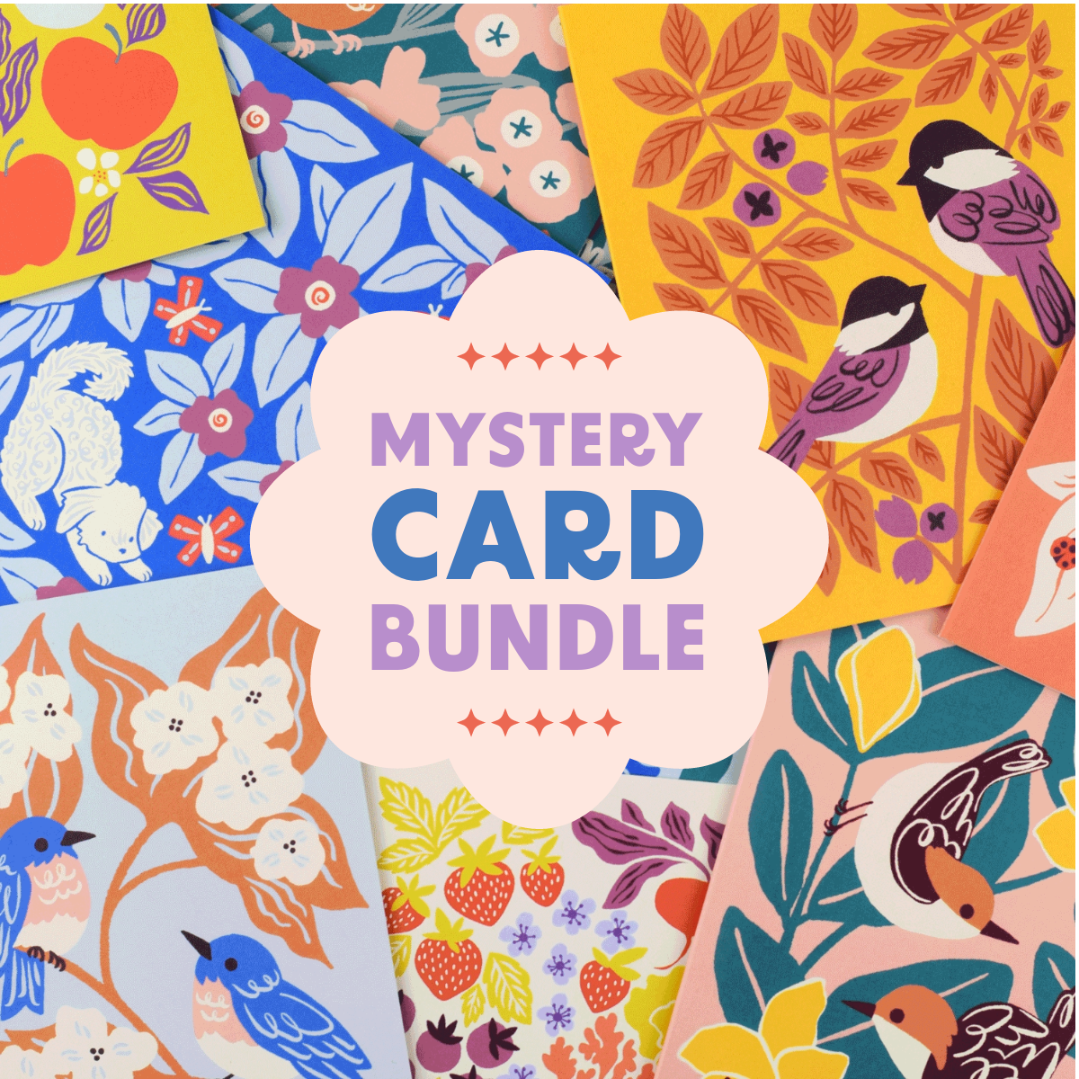 Mystery Bundle of Stationery Cards - 4 cards