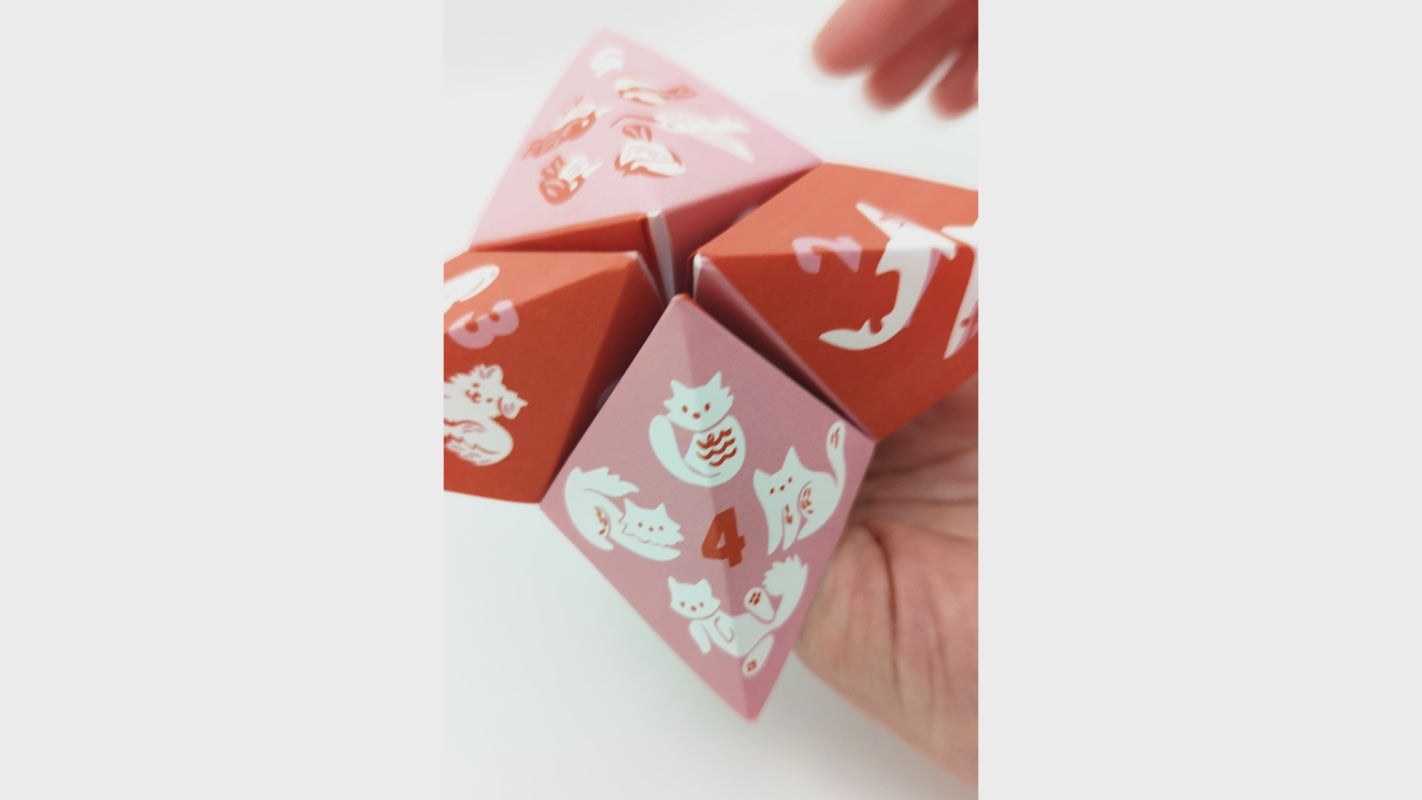 How to use paper fortune teller by Nuthatch Studio
